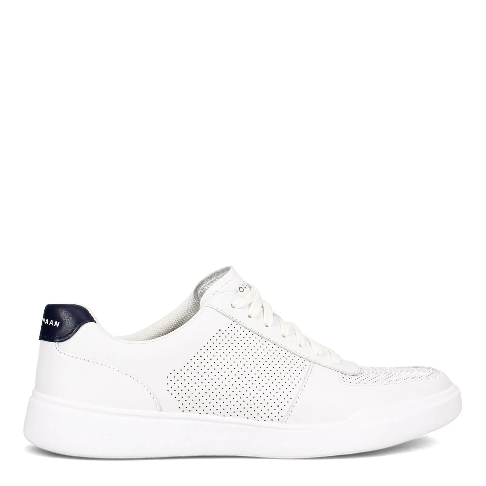 Cole Haan Men's Grand Crosscourt Modern Perforated Sneaker, Optic White/Peacoat, 9