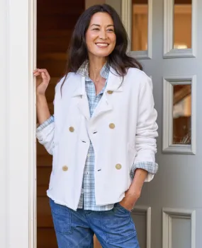 Crop Mini Belfast Peacoat White