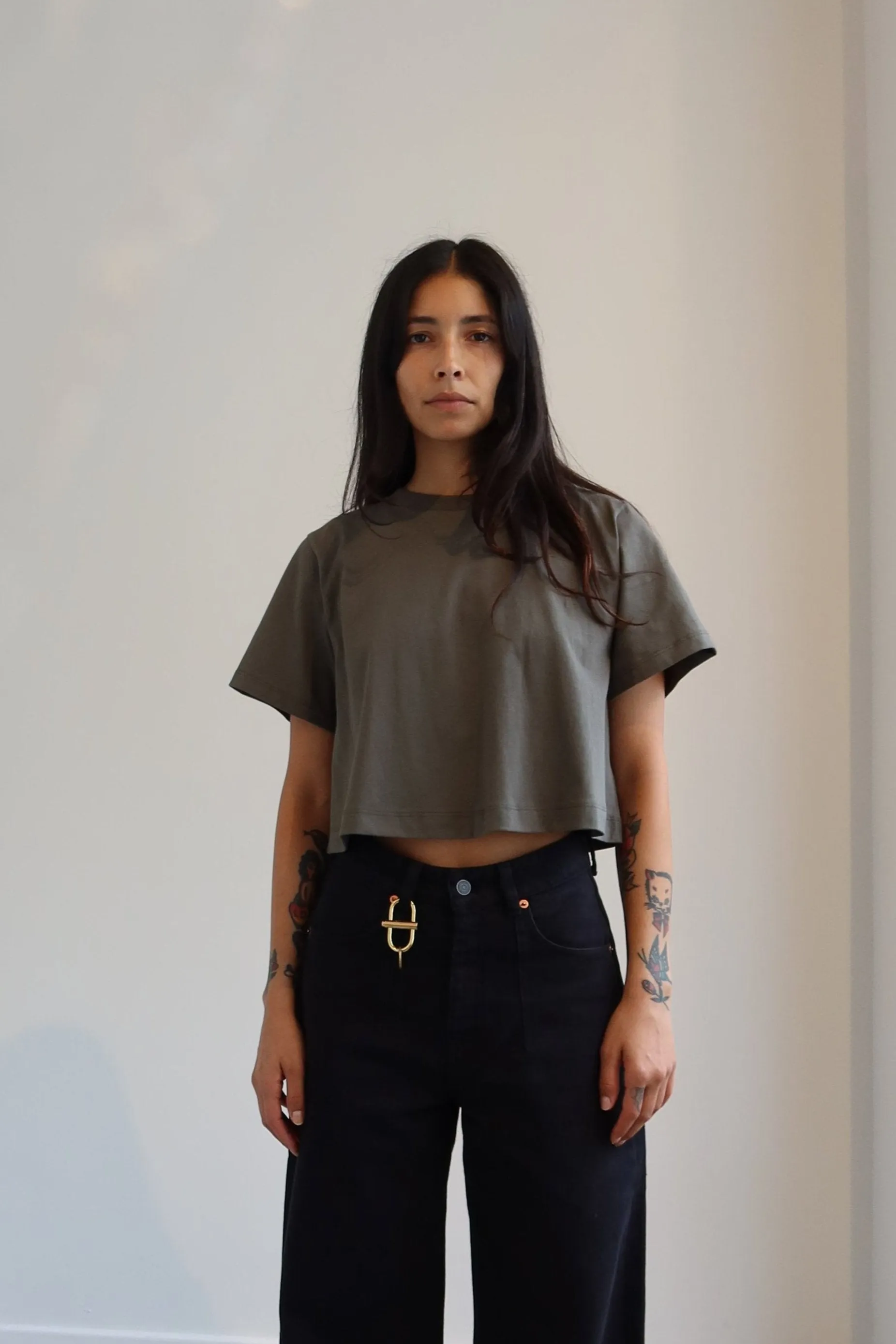 Forest Relaxed Cropped T-Shirt