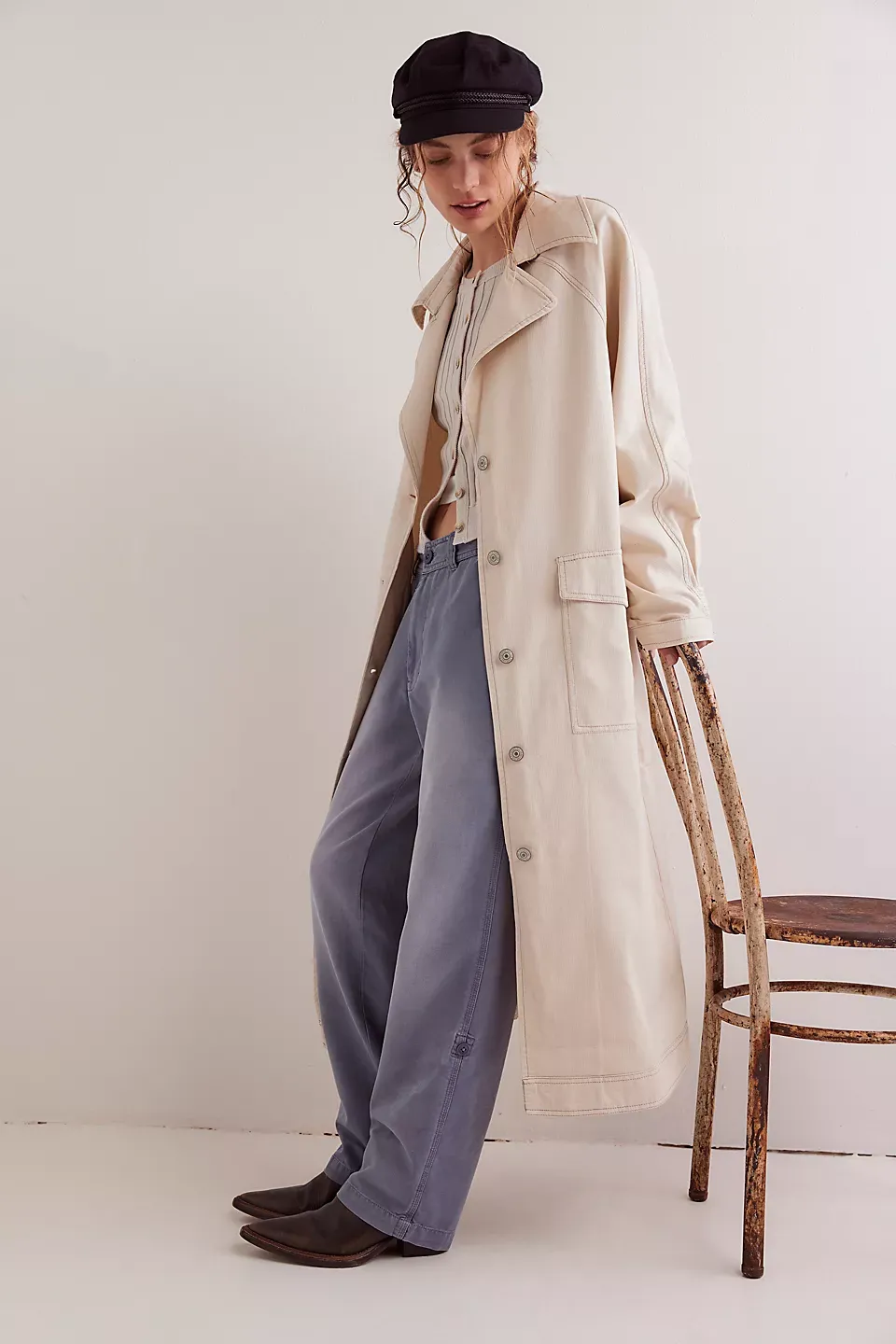 Free People Perry Military Duster