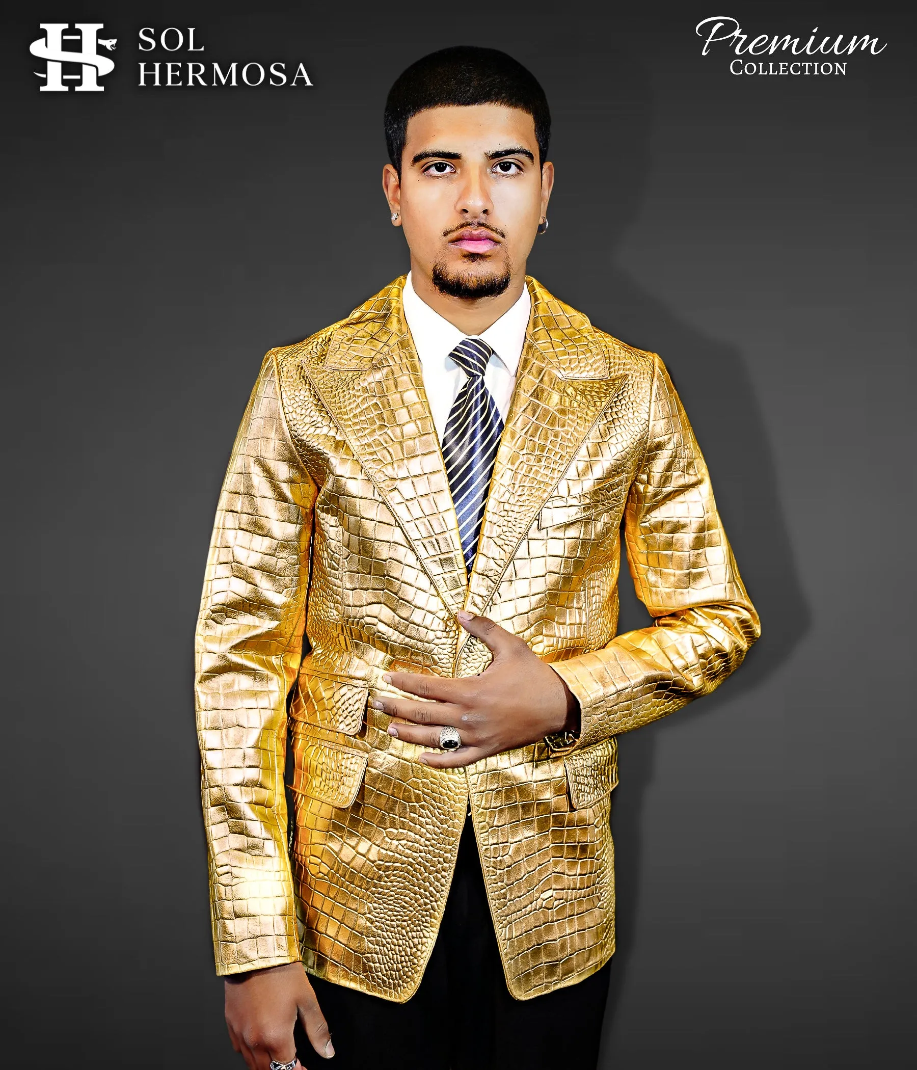 Men's Leather Blazer - Fernandez