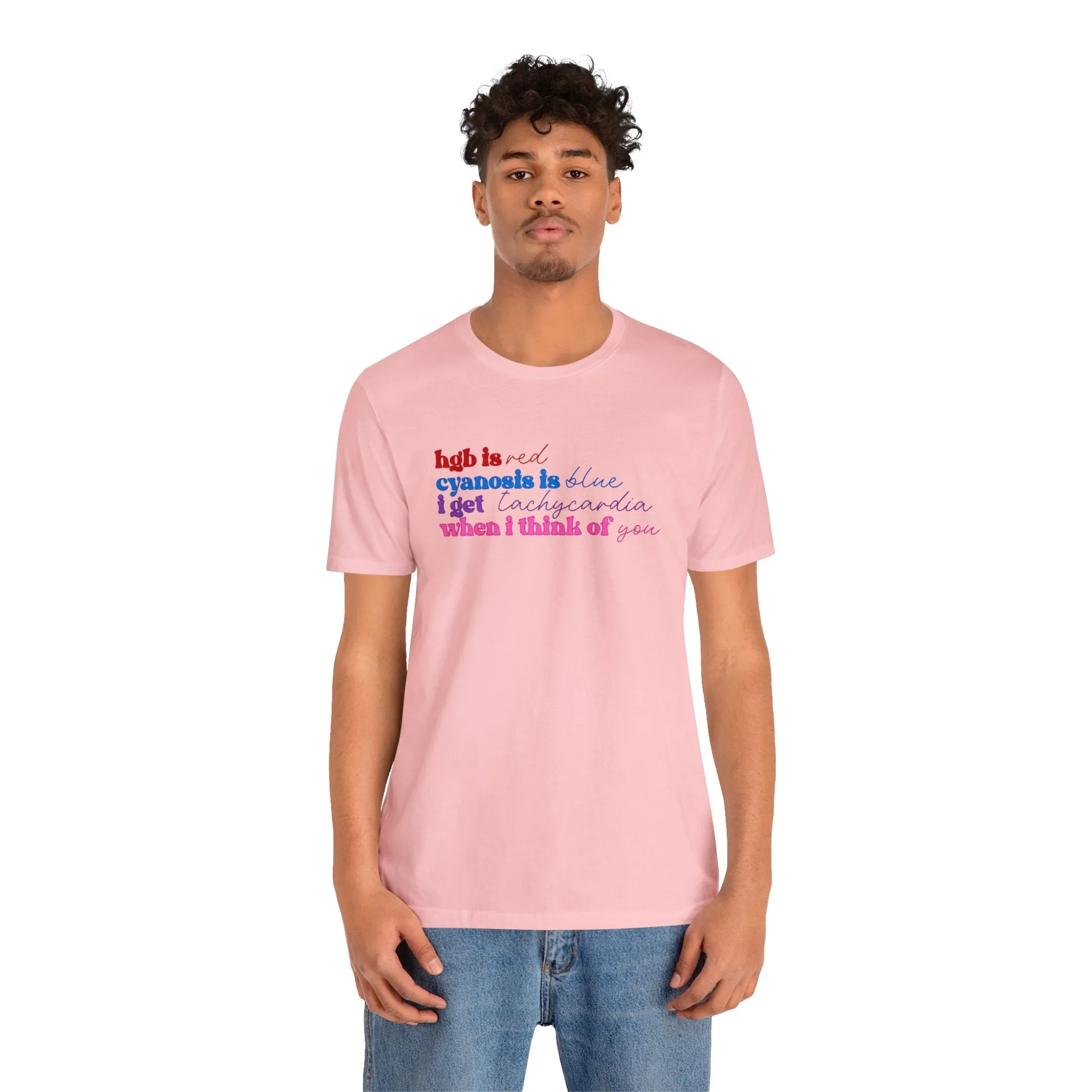Nurse Valentines Poem Unisex Jersey Short Sleeve Tee