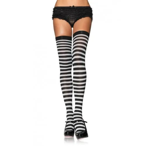 Nylon Stocking with Stripes 6005