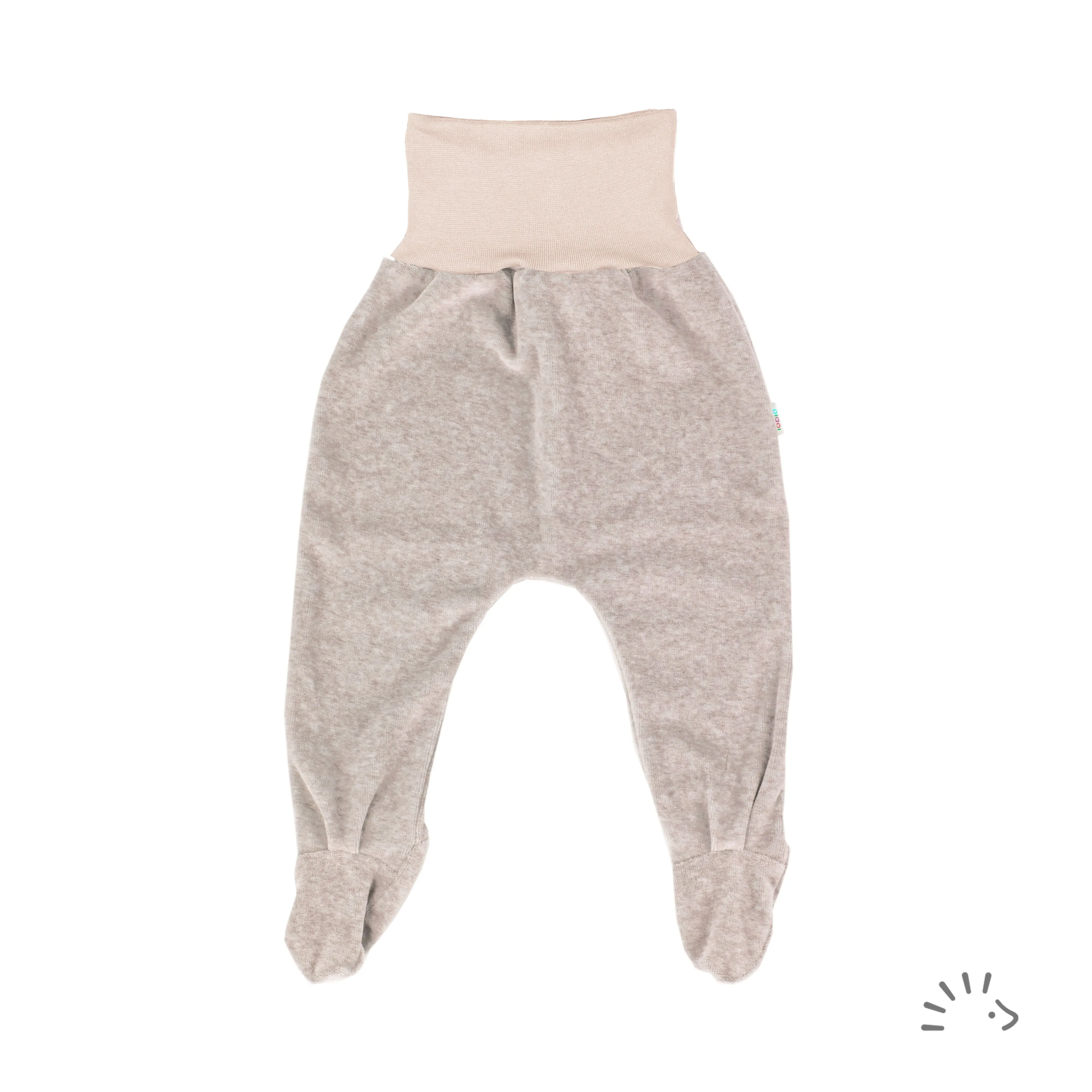 Romper pants velours - NB tot 62/68