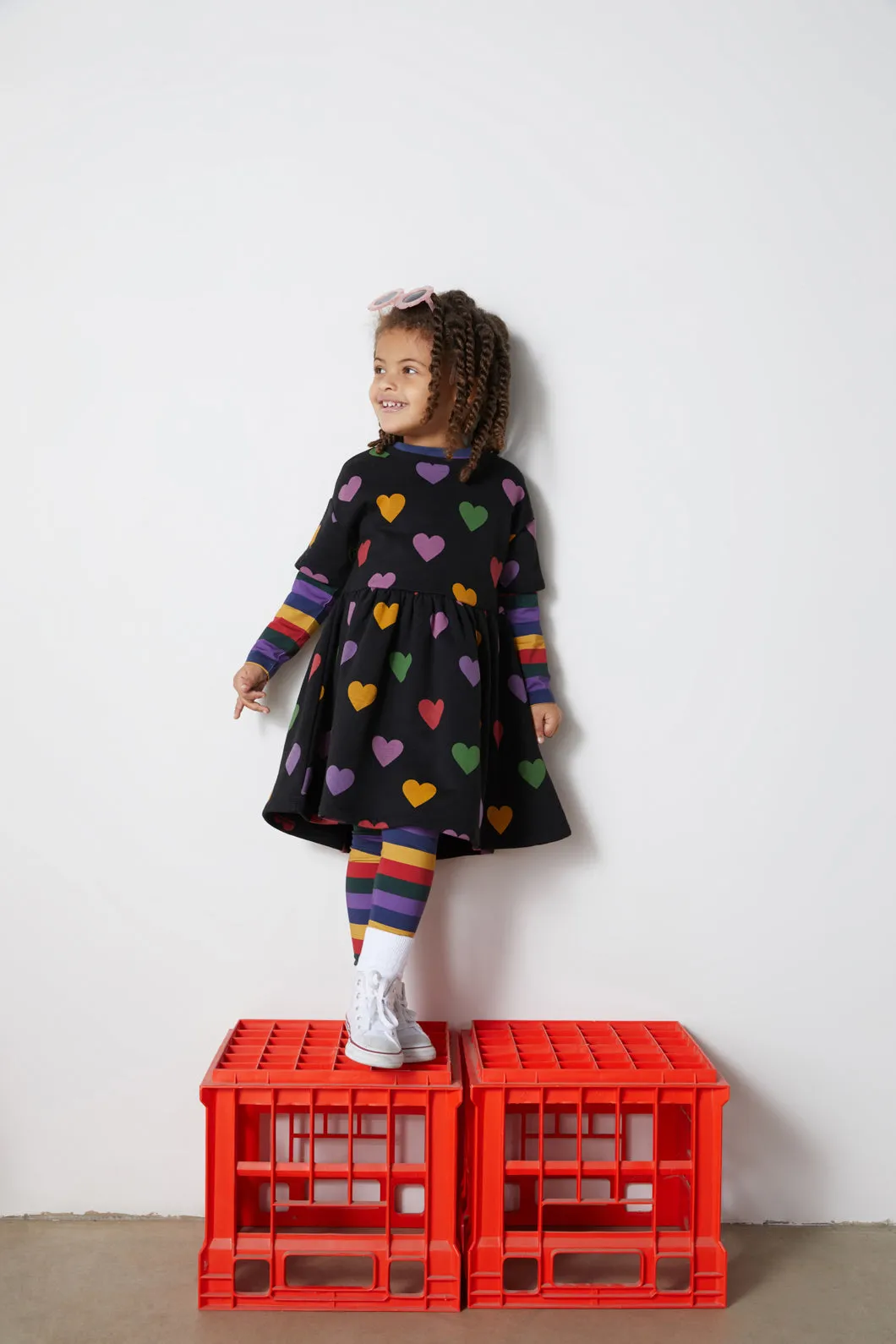 Skipped A Beat Kids Sweater Dress