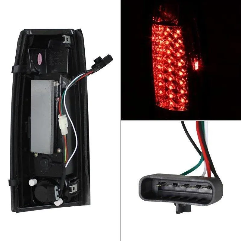 Spyder LED Tail Lights Chevy Blazer (92-94) Black / Black Smoke / Chrome / Red Clear / Red Smoke